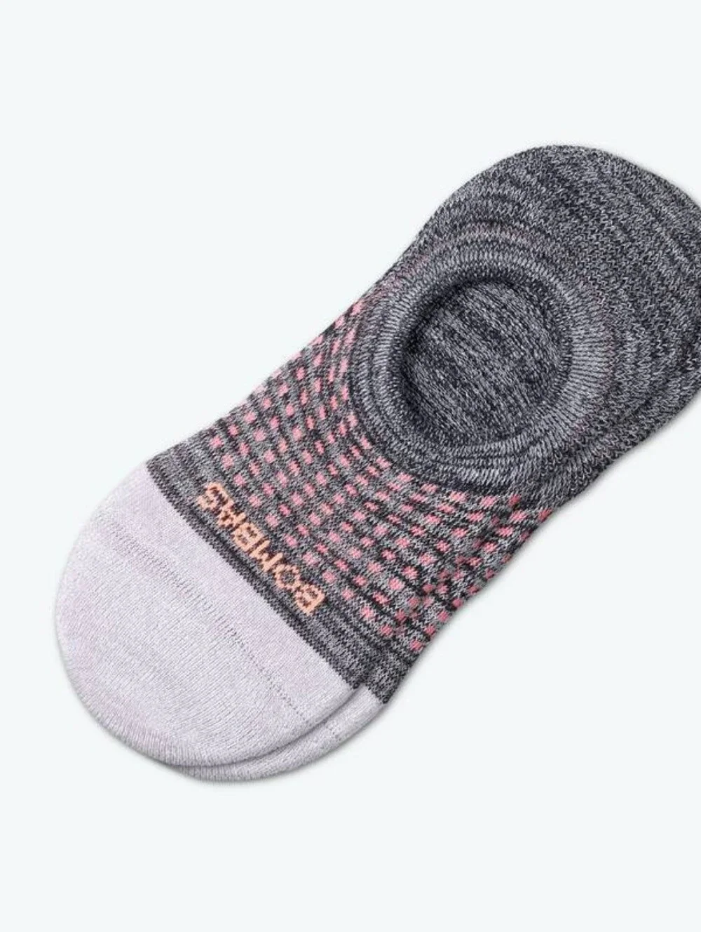 Bombas Low-Cut Performance Socks. Gray & Pink. Large Unisex Sizing. Set Of 2.